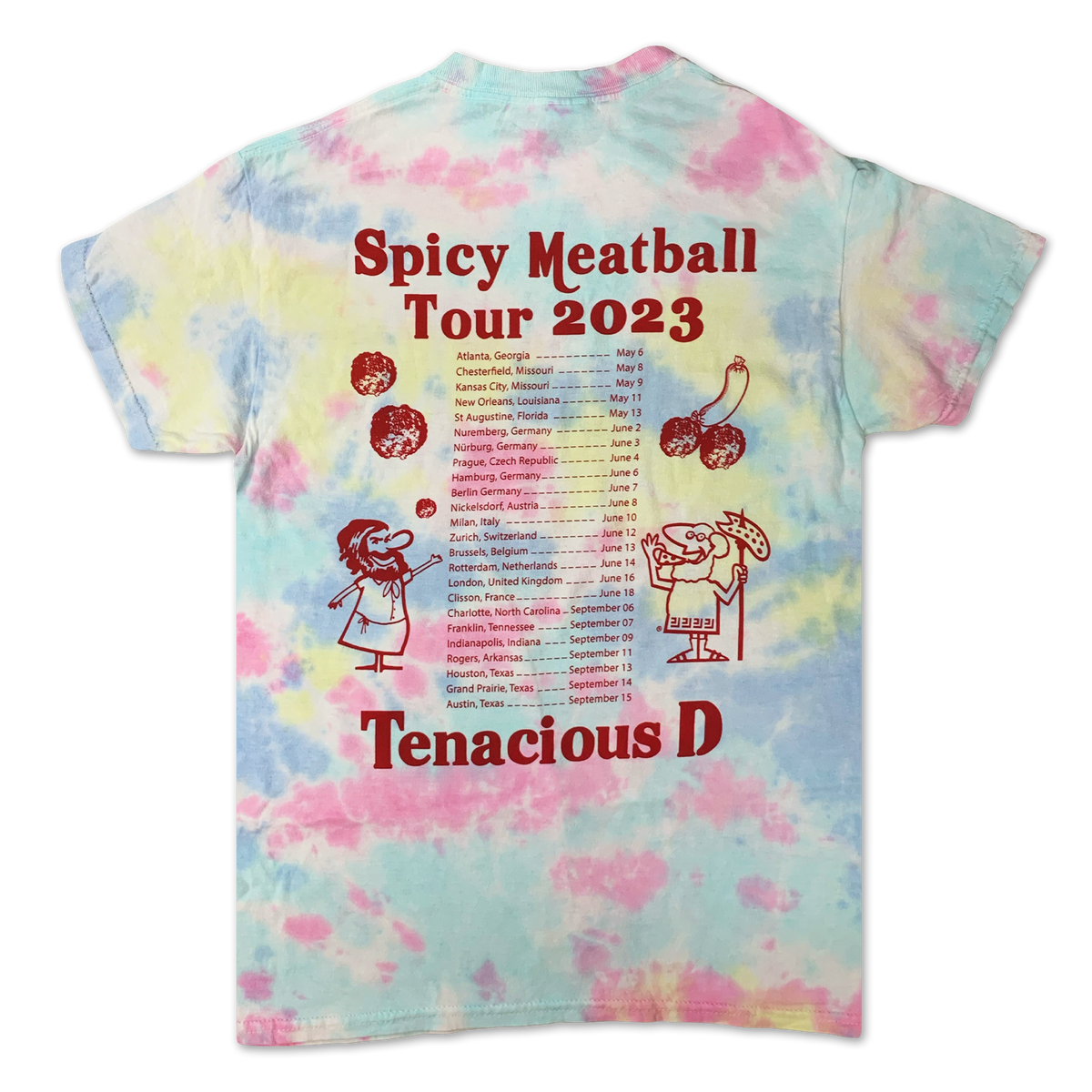 Spicy Meatball Tour 2023 [TIE-DYE] T-shirt