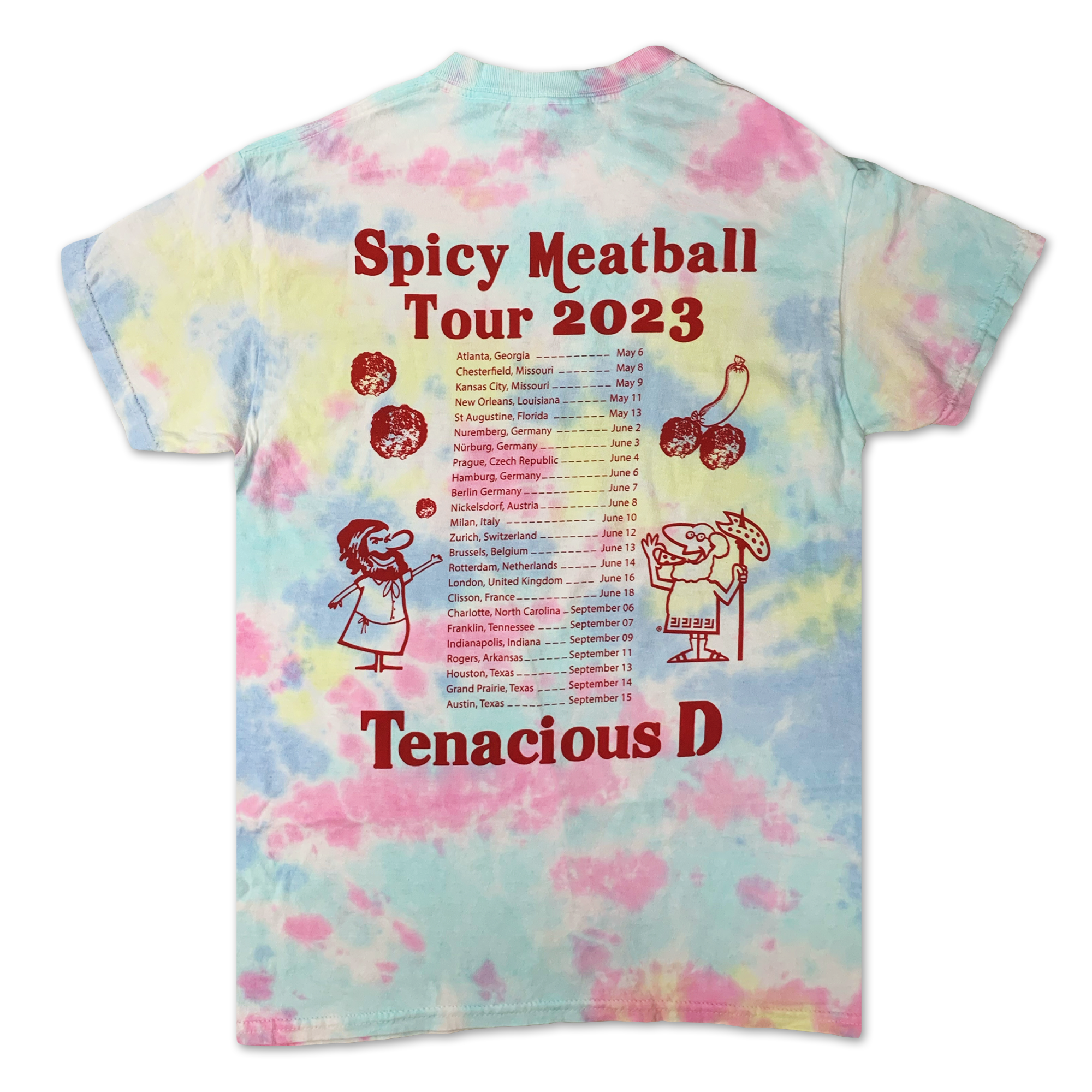 Spicy Meatball Tour 2023 [TIE-DYE] T-shirt
