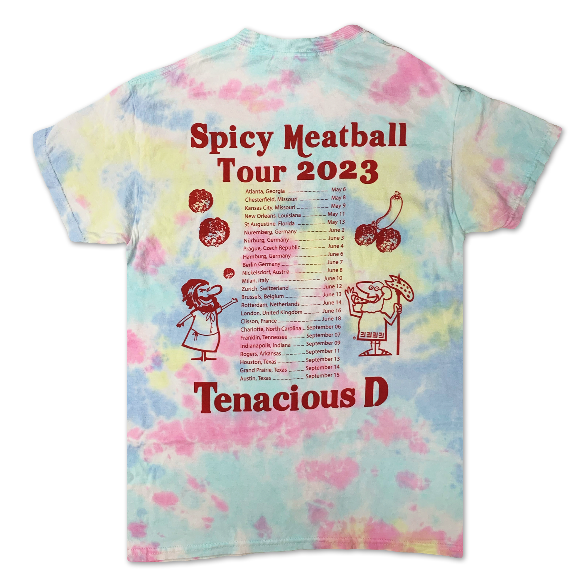 tenacious d tie dye shirt
