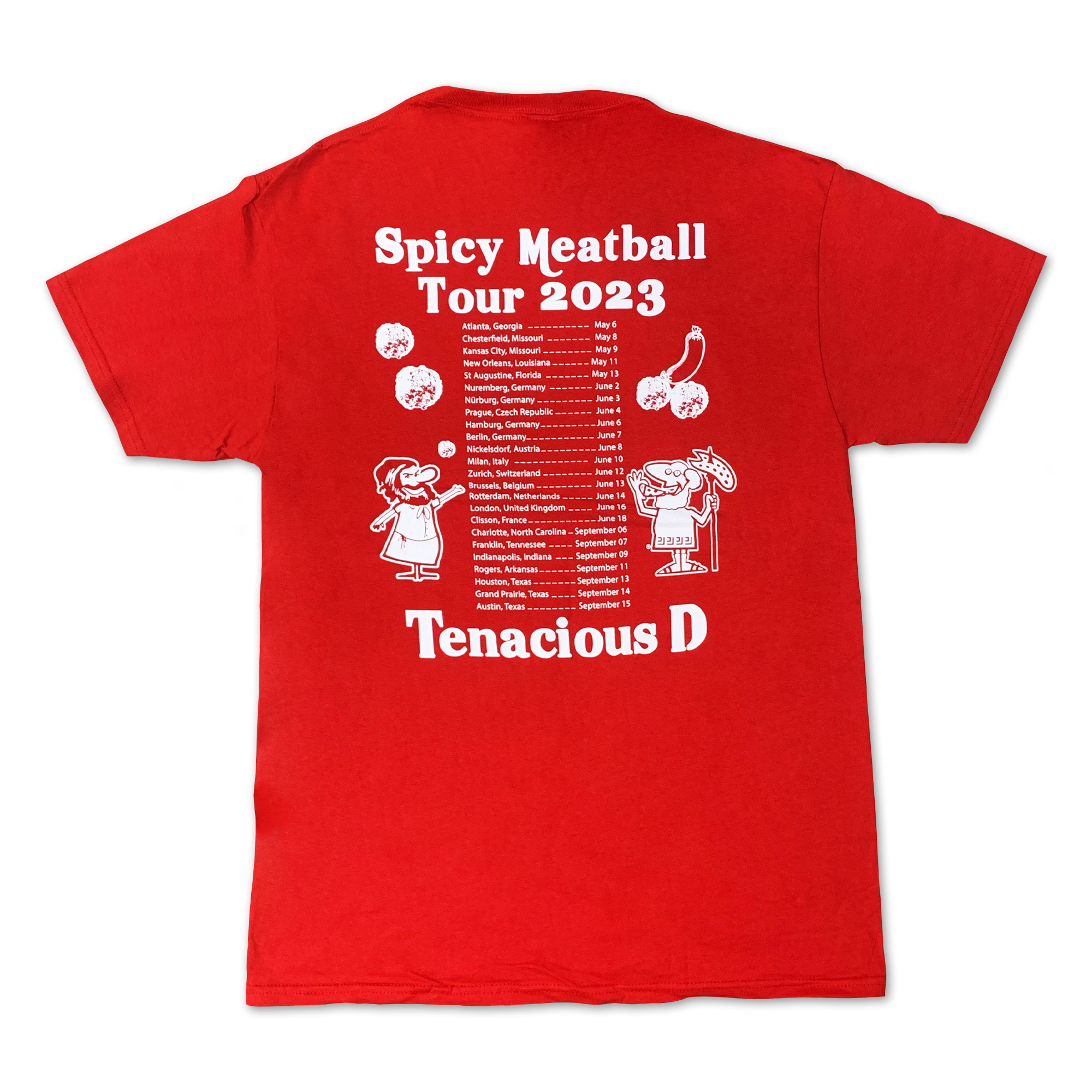 Spicy Meatball Tour 2023 [RED] T-shirt